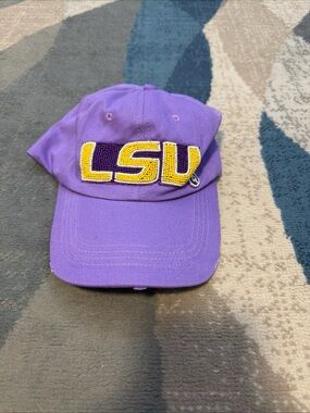 LSU Purple Beaded Logo Baseball Cap